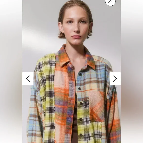 Urban Outfitters
BDG Red, yellow and Blue Patchwork Plaid Shirt XS - Picture 1 of 16